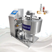 100/150/200/300/500/1000/2000L pot de stockage de jus et de produits laitiers pasteurisateur stérilisation malaxeur lait pasteurisation Machine