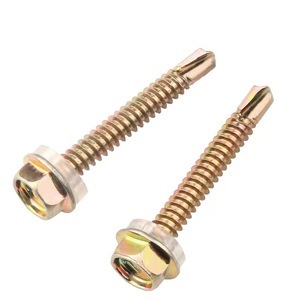 Karbon çelik renk galvanizli ceket altıgen kendinden delme vidalar yüksek kaliteli bağlantı elemanları altıgen kendinden delme başlı vida - Product Image 3