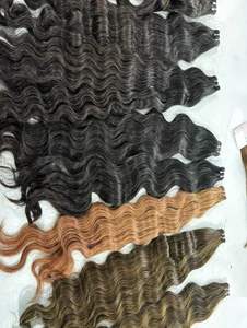 Extensions de cheveux humains indiens ondulés bruns, collection de qualité supérieure, prix en gros - Product Image 2