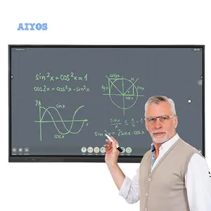 Aiyos All-in-one Electronic Blackboard LCD Interactive Whiteboard 65 75 Inch Electronic Board For Middle School