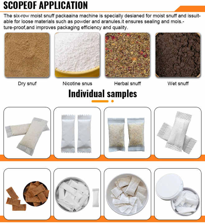 High Speed Swedish Snus Powder Sachet Packing Machine for Wet & Dry ...