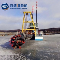 Мини-резаковысасывающий дноуглубительный снаряд 6 дюймов, портативная пескоотсадочная машина с дизельным двигателем, короткий срок производства
