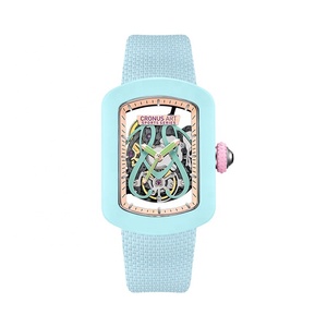 <span class=keywords><strong>Montre</strong></span> <span class=keywords><strong>mécanique</strong></span> automatique à tourbillon pour homme, design personnalisé OEM, marque privée, style fibre de carbone, squelette, - Product Image 3