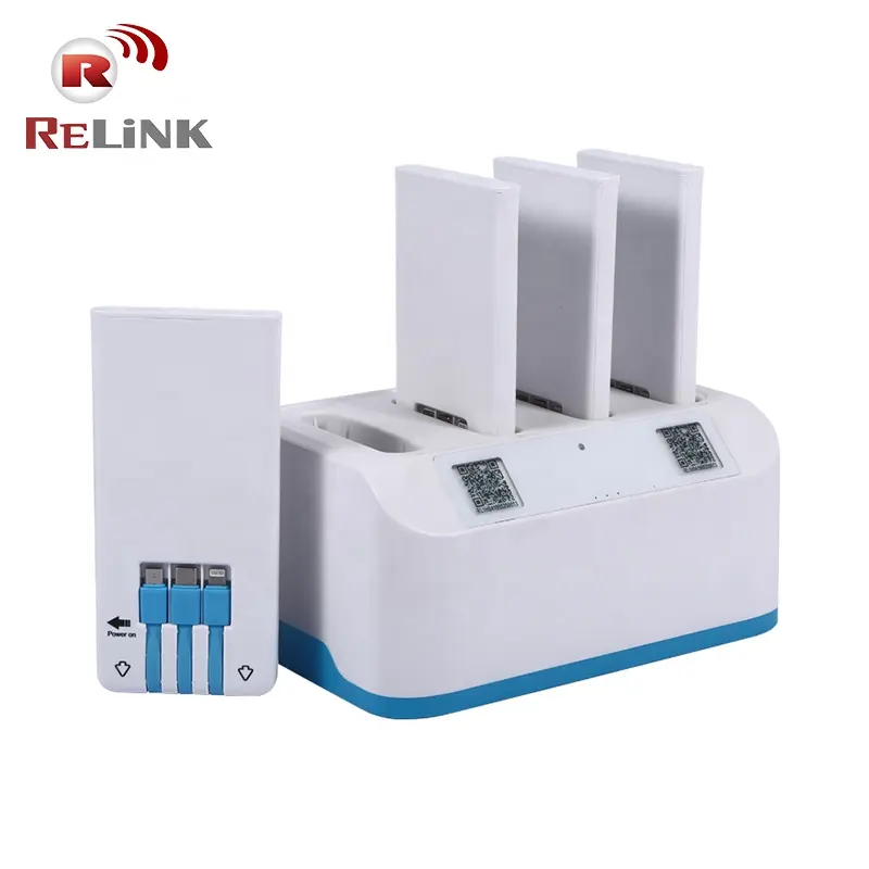 Relink carregador portátil de carregamento, banco de energia compartilhada