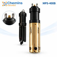 Sonde de qualité de l'eau de l'océan MPS-400B, capteur multiparamètre autonettoyant avec protection en alliage de cuivre pour la surveillance côtière