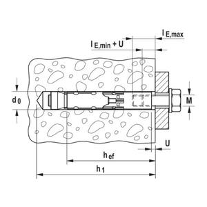 FISCHER - 519014 Anclaje de alto rendimiento FH II H con rosca interna-EAN 4048962158281 ANCLAJES MECÁNICOS - Product Image 4