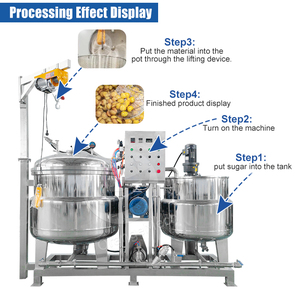 <strong>Automatic</strong> Soup Boiling Cooking Making Machine/strawberry Jam Cooking Pot/vacuum Jacket Cooker With <strong>Stirrer</strong> for Jam - Product Image 3