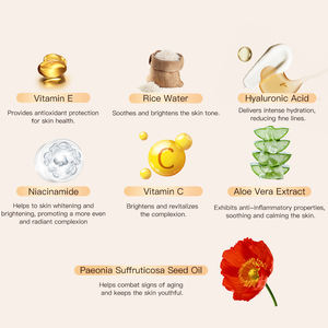 Private Label Anti-Aging Hyaluronsäure Aufhellender Gesichtsreiniger Gesichtswaschgel Gesichtscreme <span class=keywords><strong>Vitamin</strong></span> <span class=keywords><strong>C</strong></span> Serum Hautpflege-Set - Product Image 2