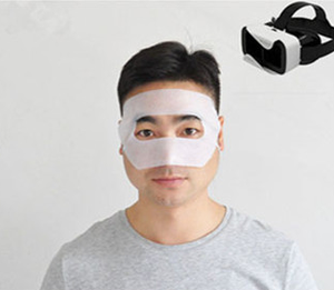 ผ้าปิดตาสำหรับ <span class=keywords><strong>HTC</strong></span> <span class=keywords><strong>Vive</strong></span> <span class=keywords><strong>Pro</strong></span> PS ชุดหูฟัง3D แบบใช้แล้วทิ้งสากล VMX001โลโก้ที่กำหนดเองเป็นมิตรกับสิ่งแวดล้อม - Product Image 3