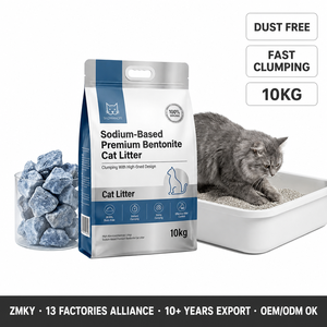 Fabricant chinois de litière pour chats en bentonite, sans poussière, anti-odeur, super absorbante, agglomération rapide, forme de boule, pour chats mélangés - Product Image 1
