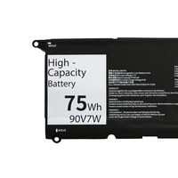 Batterie d'ordinateur portable de remplacement haute capacité 75Wh 90V7W pour Dell XPS13-9343 9350 9360 JD25G PW23Y 5K9CP 0DRRP P54G DIN02 0N7T6