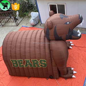 Túnel de entrada de oso inflable, decoración de animales personalizada para eventos gigantes, oso inflable de dibujos animados para Festival A9940 - Product Image 1