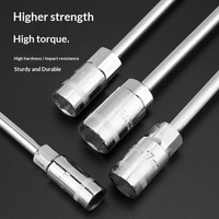 Kunci Soket T-Handle Alat Perbaikan Otomotif Kunci Hexagonal T-Handle Metrik 619 mm Kunci Soket Hex Tipe-T 45 # baja