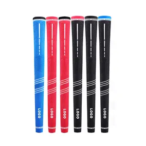 OEM chất lượng cao cao su biểu tượng tùy chỉnh màu đen Golf Grip