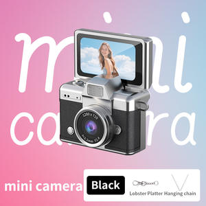 กล้องจิ๋วแบบพกพา LK-027 สำหรับนักเรียน กล้องขนาดเล็กสไตล์เรโทร CCD พกพาสะดวก กล้องขนาดเล็กเท่าปลายนิ้ว สำหรับการเดินทาง หน้าจอพับได้ - Product Image 6