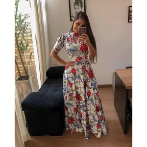 Robe Maxi à manches longues pour <span class=keywords><strong>Femme</strong></span>, tenue décontractée, vêtements de plage, Streetwear, grande <span class=keywords><strong>taille</strong></span>, à la mode, - Product Image 4
