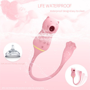 2021 Upgrade 10-Modus Wasserdichter Nippel-<span class=keywords><strong>Vagina</strong></span>-Klitoris-Stimulator Erotikspielzeug Saugender Tier-Katzen-Vibrator für Frauen - Product Image 4