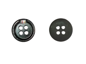 Black Round Sewing <b>Button</b> Four Hole <b>Button</b> Natural Craft Garment Clothing Accessory - Product Image 1