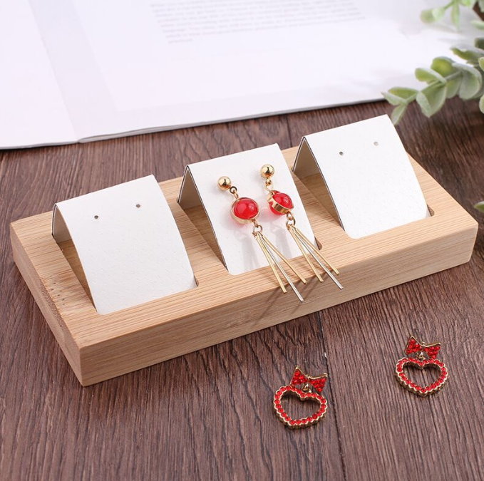 blanc-3 boucles d'oreilles