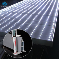 Cadres de signalisation lumineux en aluminium pour enseignes intérieures, profilés en aluminium pour panneaux publicitaires, grands cadres LED pour enseignes lumineuses