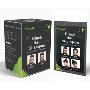 Groothandel Zwarte Duitse Kleurversterkende Shampoo Haarverf Private Label