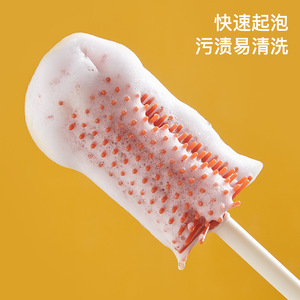 Ensemble de brosses pour biberons en silicone, nettoyeur de tétines à long manche pour nourrissons et enfants de 0 à 14 ans - Product Image 3