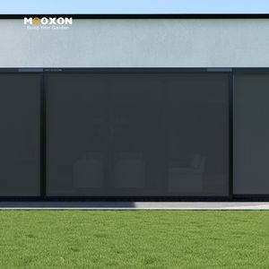 Persiana Enrollable Motorizada Solar con Cremallera <span class=keywords><strong>para</strong></span> Exteriores, <span class=keywords><strong>para</strong></span> Pérgola, Cafetería, <span class=keywords><strong>Terraza</strong></span>, Protección Solar y Antimosquitos - Product Image 2