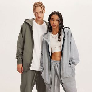 Fabricante de Sudaderas H422, Sudaderas con Cierre y Manga Raglán de Color Sólido, 445 g/m², Personalizadas al por Mayor, Sudaderas para Hombre - Product Image 4