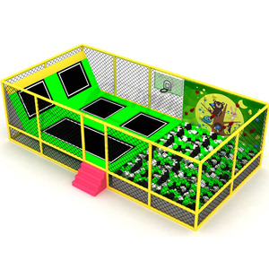 Équipement <span class=keywords><strong>de</strong></span> parc <span class=keywords><strong>de</strong></span> trampolines intérieur personnalisable, équipé <span class=keywords><strong>de</strong></span> filets <span class=keywords><strong>de</strong></span> protection, <span class=keywords><strong>de</strong></span> murs d'<span class=keywords><strong>escalade</strong></span> et <span class=keywords><strong>de</strong></span> blocs <span class=keywords><strong>de</strong></span> mousse adaptés - Product Image 1