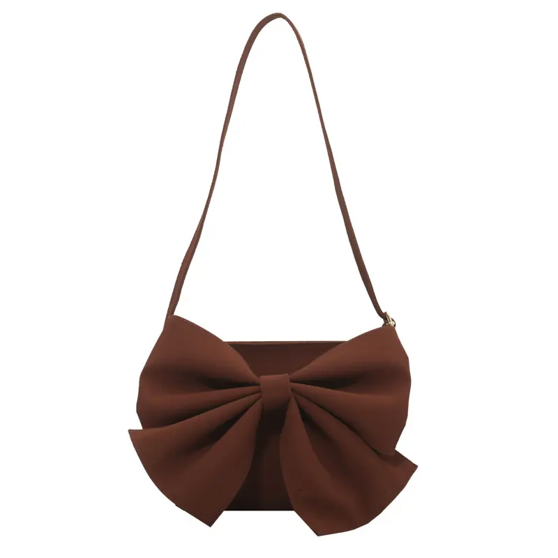 Neues Design Damen Geldbörse Handtasche Trendy große Schleife plissierte Handtasche Damen handtasche Umhängetasche