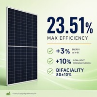 Panneau solaire bifacial TOPCon de type N 755W, efficacité maximale de 23,51%, 210R, 156 cellules, module photovoltaïque demi-coupées, fourniture d'usine