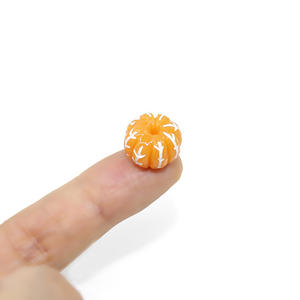 Cabochon en résine 3D miniature, fruits simulés peints à la main (œuf, raisin, orange) pour scrapbooking, DIY, accessoires pour nœuds à cheveux - Product Image 5