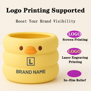 Organizador de Escritorio de Silicona Flexible, Libre de BPA, con Soporte para Lápices y Almacenamiento de Brochas de Maquillaje, Personalizable con Logotipo en 2D y 3D - Product Image 3