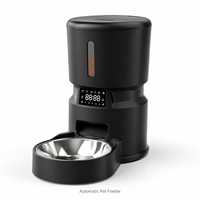 Distributeur automatique de nourriture pour animaux de compagnie portable 2026, 4,5 L, avec caméra WiFi, bol en ABS, enregistrement vocal, rechargeable et sur batterie, pour chiens et chats
