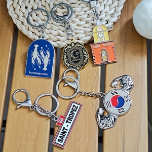 พวงกุญแจน่ารักแบบ DIY รุ่น Code Cles ลายดอกไม้แมวน่ารักสไตล์ญี่ปุ่น สลักลายการ์ตูน ทำจากสแตนเลสและสังกะสี พร้อมอุปกรณ์เสริม - Product Image 6