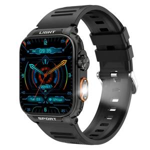 Montre connectée DODOBIT P5 avec écran IPS de 1,91 pouce, lampe de poche LED, étanche IP67, moniteur de fréquence cardiaque, tracker de fitness, unisexe - Product Image 1