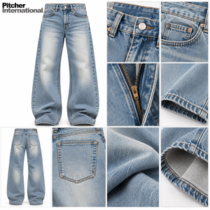 Custom <b>mens</b> five pocket <b>jeans</b> Wholesale <b>mens</b> five pocket <b>jeans</b> Denim <b>jeans</b> Cotton Denim Low MOQ Private Label - Product Image 6