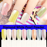 Ensemble de pigments de paillettes pour ongles IPHF Professional, poudre holographique effet miroir magique pour ongles en acrylique/gel, salon et DIY