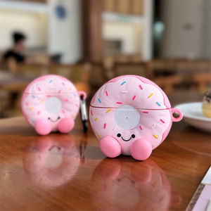 Accessoires pour écouteurs à motif de beignet mignon étui de protection pour <span class=keywords><strong>Apple</strong></span> <span class=keywords><strong>Air</strong></span> <span class=keywords><strong>Pod</strong></span> 4 3 <span class=keywords><strong>2</strong></span> Pro - Product Image 2