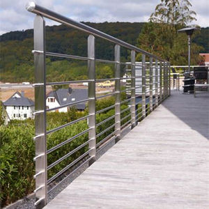 Balustrade moderne en acier inoxydable pour les marches de villa, kit de garde-corps d'escalier en acier - Product Image 3