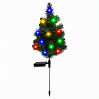 Lumière solaire animée intelligente pour arbre de Noël, piquet de jardin, décoration extérieure pour pelouse, lumières LED