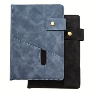 Fabricante de Cuadernos Personalizados A5 de Tapa Dura en Cuero PU, 100 Hojas, Encuadernación Cosida, Cuaderno de Oficina para Negocios con Logotipo - Product Image 1