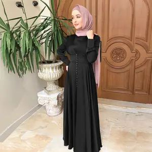 Feminine tunic beaded dress abaya women muslim dress womens dresses