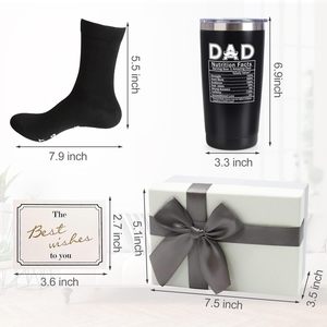 Set regalo personalizzato per uomini ragazzi festa del papà <span class=keywords><strong>regali</strong></span> alla rinfusa con calzini Tumbler - Product Image 3