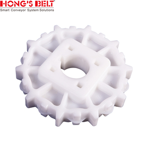 Hongsbelt HS-100A-HD-N 模块化皮带传动链轮，适用于 6T/N POM 38.1mm 方形孔径 - Product Image 4