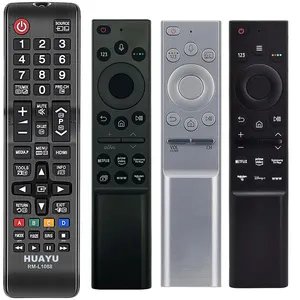 HUAYU Remote Control Universal, kontrol pengganti untuk TV pintar Samsung LCD LED UHD QLED TV dengan tombol Video Netflix Prime