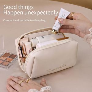 Portable Handheld Pu Leather Waterproof Cosmetic Bags Travel <b>Storage</b> <b>Makeup</b> Bag <b>for</b> Women - Product Image 2