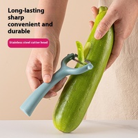 Alat Pengupas Dapur Modern Sederhana Multifungsi Berkelanjutan Manual dari Baja Tahan Karat dengan Plastik PP & PC Perawatan Cuci Tangan