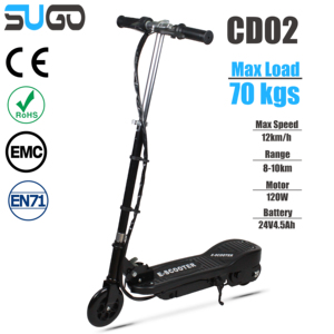 Trottinettes électriques pliables 120w personnalisables de haute qualité pour enfants Mini trottinettes à deux roues - Product Image 1
