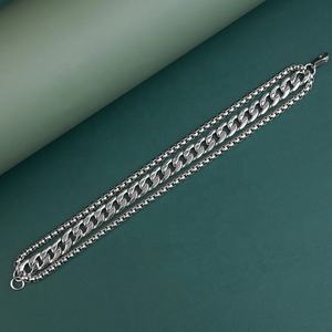 Bracelets Cuban Link, Chaîne Ronde, Bracelet de Poignet en Acier Inoxydable, Bijoux Tendance, Accessoires de Mode - Product Image 3